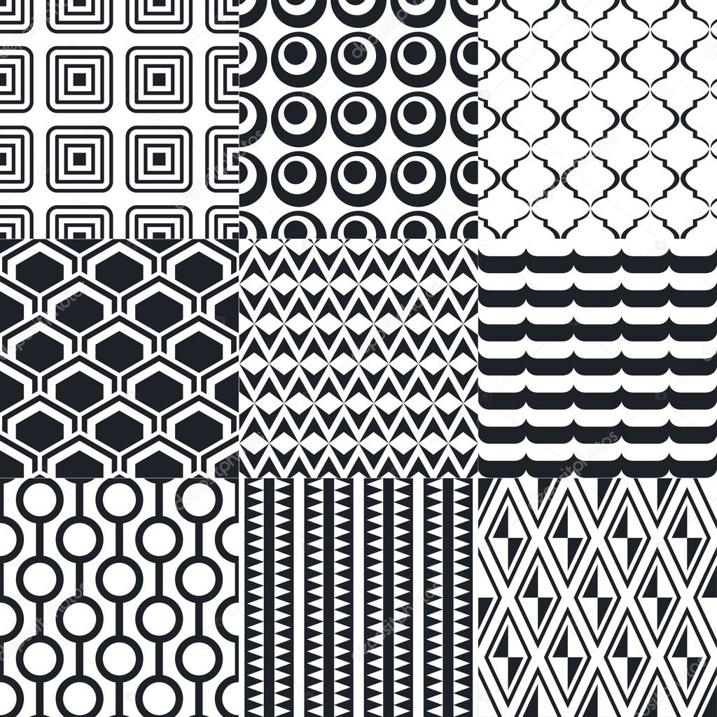 Set of elegant patterns
