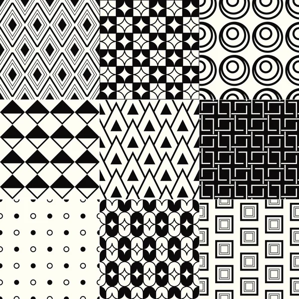 Conjunto de patrones elegantes — Vector de stock