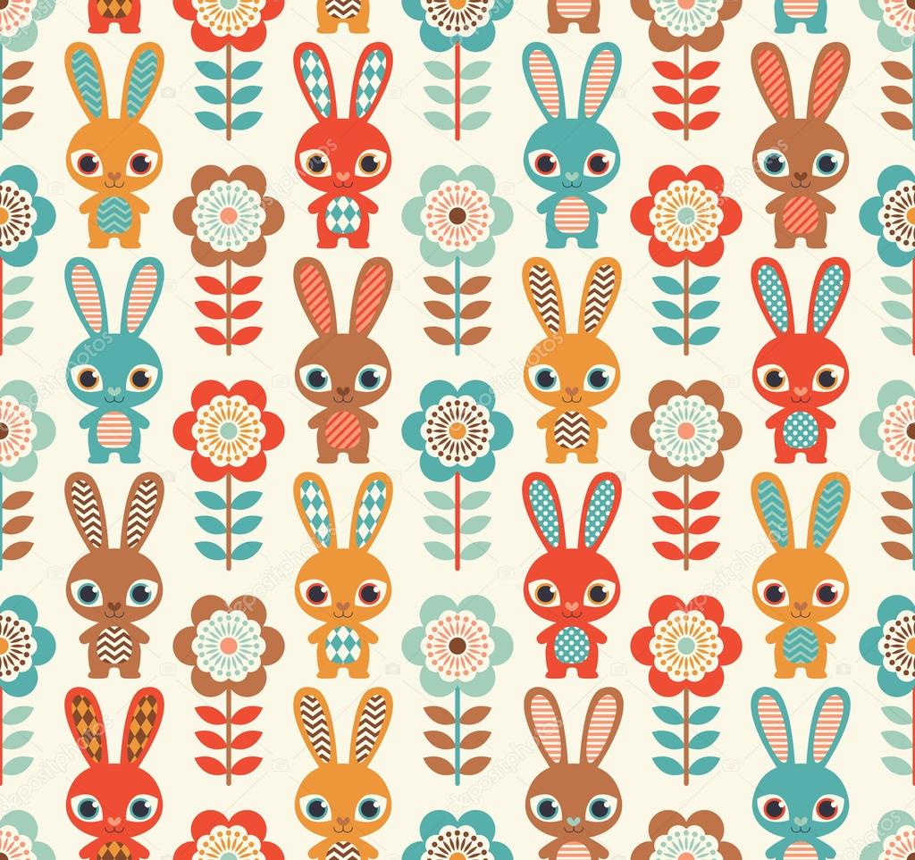 seamless rabbit pattern