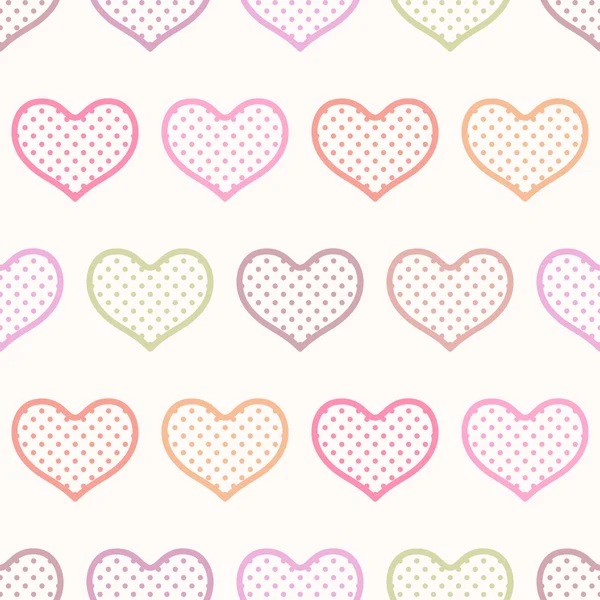 Seamless heart pattern — Stock Vector