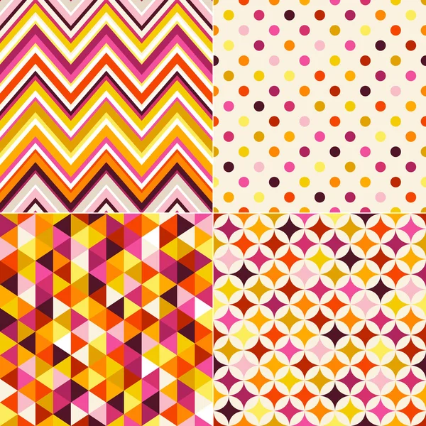 Abstract geometric patterns — Stock Vector