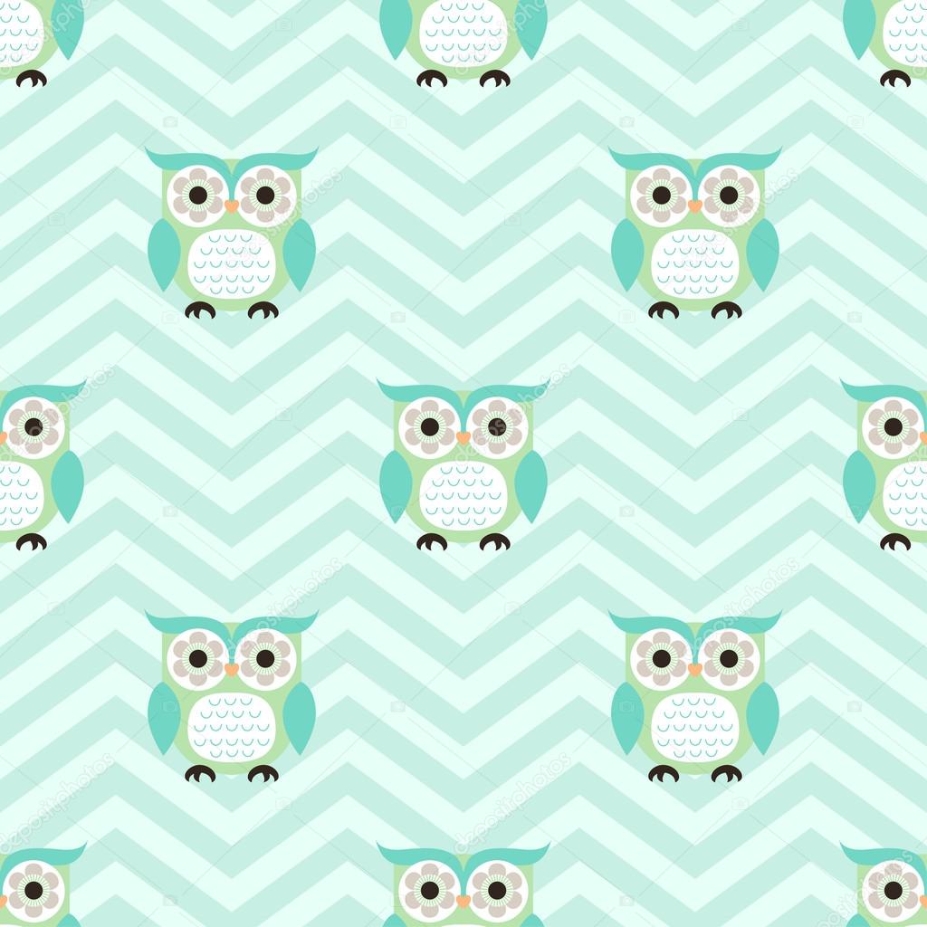 cartoon owls pattern