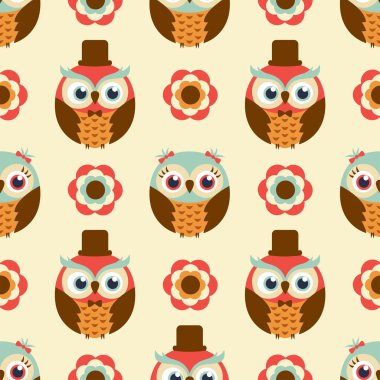 Baykuşlar çizgi film desen