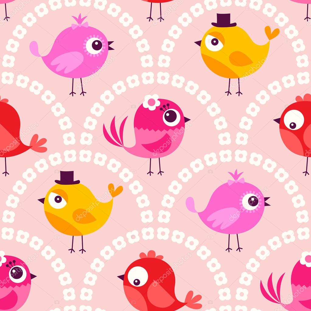 cartoon birds wallpaper