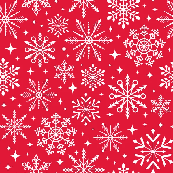 Χριστούγεννα νιφάδες χιονιού μοτίβο — Διανυσματικό Αρχείο