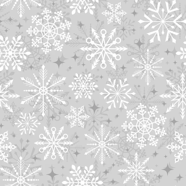 Karácsonyi hópelyhek minta — Stock Vector