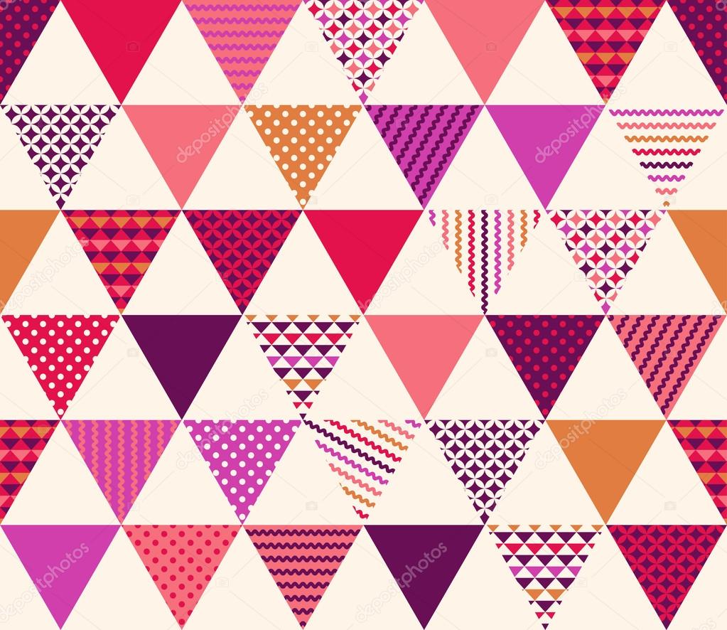 geometric triangles pattern