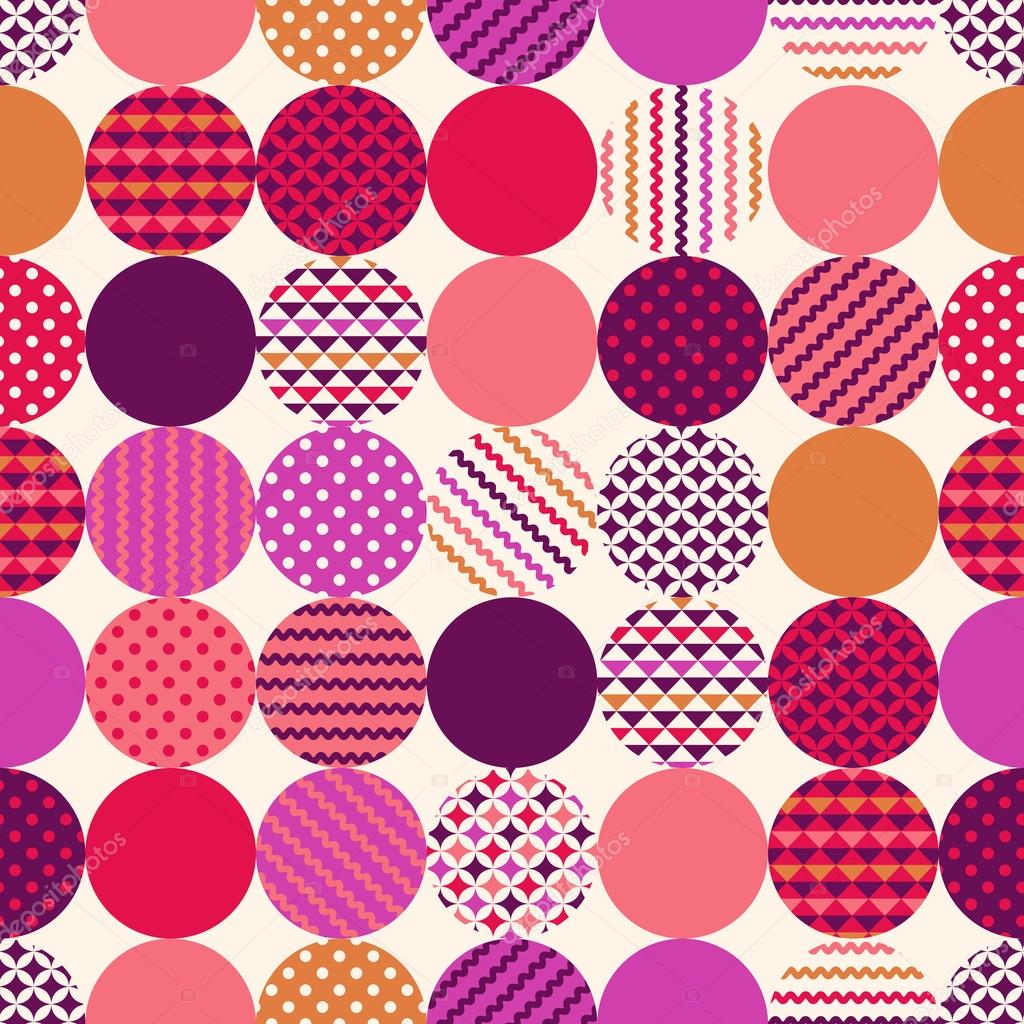 geometric circles with dots pattern