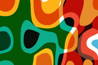 Renkli dinamik arka plan. Soyut vektör. Dijital eğri tasarımı. 2B görüntüleme dijital illüstrasyon.