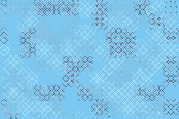 Blauwe Achtergrond Abstract Design Met Vierkante Vormen Textuur Met Witte — Stockvector