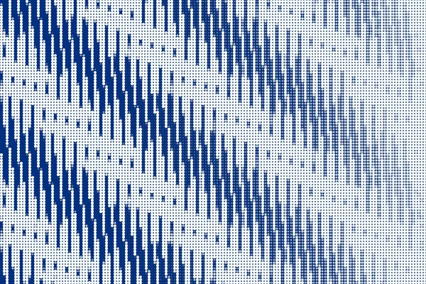 Blau Weißer Abstrakter Hintergrund Geometrisches Design Halbton Stil Darstellung Digitaler — Stockvektor
