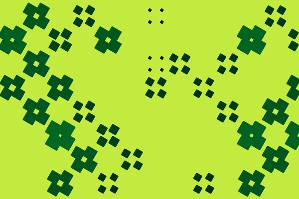 Hintergrund Mit Abstrakten Geometrischen Formen Design Mit Quadratischen Formen Grüne — Stockvektor