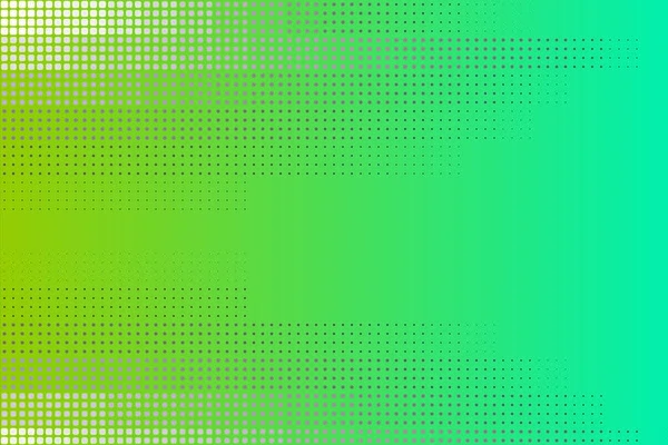 Fondo Verde Patrón Estilo Medio Tono Diseño Abstracto Ilustración Decorativa — Archivo Imágenes Vectoriales