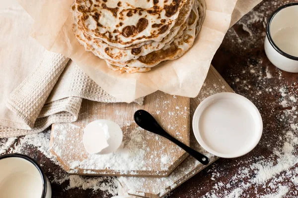 Tortitas Cocidas Mesa — Foto de Stock