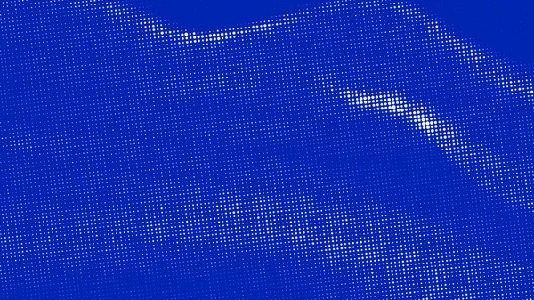 Abstrakte Blaue Welle Mit Beweglichen Punkten Farbverlauf Halbtonpunkte Hintergrund Vektor — Stockvektor