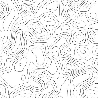 Retro topografik harita. Coğrafi hat haritası. Özet dış hat ızgarası.