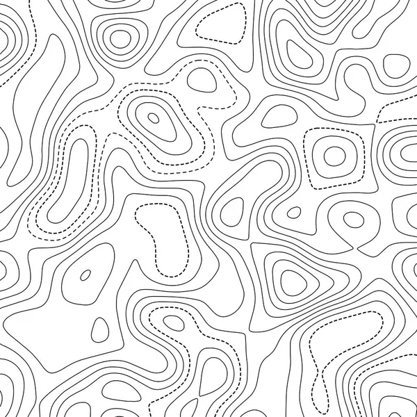 Retro Topografische Kaart Geografische Contourkaart Samenvattend Schema — Stockvector