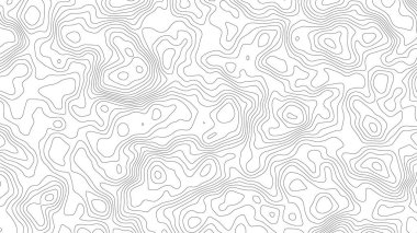 Retro topografik harita. Coğrafi hat haritası. Özet dış hat ızgarası.