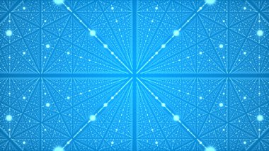 Gelecekçi sonsuzluk arkaplanı. Yıldız tozlu evren kavramı. Galaksi arkaplanı hareket eden parlayan noktalardan oluşur. 3d oluşturma.