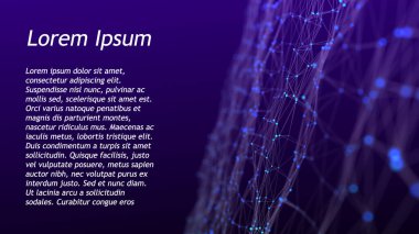 Yapay zeka konsepti. Büyük veri görselleştirmesi. Parçalı mavi teknoloji küresi. 3d oluşturma.