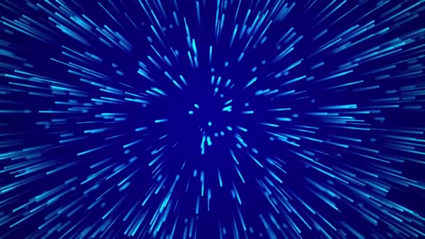 数据爆炸的未来主义图解 带有发光粒子的抽象背景 数字速度图 3D渲染 — 图库视频影像