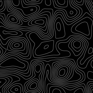 Retro topografik harita. Coğrafi hat haritası. Özet dış hat ızgarası.