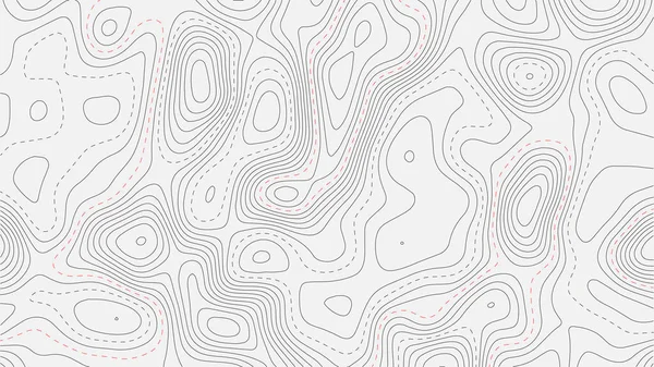 Retro Topografische Kaart Geografische Contourkaart Samenvattend Schema — Stockvector