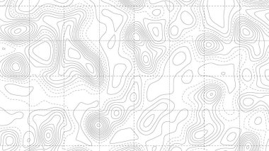 Retro topographic map. Geographic contour map. Abstract outline grid. clipart