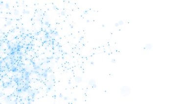 Hareketli noktalar ve çizgilerle soyut bir arkaplan. Ağ bağlantısı yapısı. Fütürist illüstrasyon. Dijital teknoloji tasarımı. 3d oluşturma.