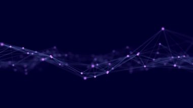 Yapay zeka konsepti. Büyük veri görselleştirmesi. Siber teknoloji dalgası. 3d oluşturma.