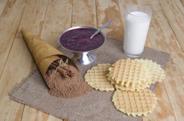 lezzetli ve besleyici bir kahvaltı
