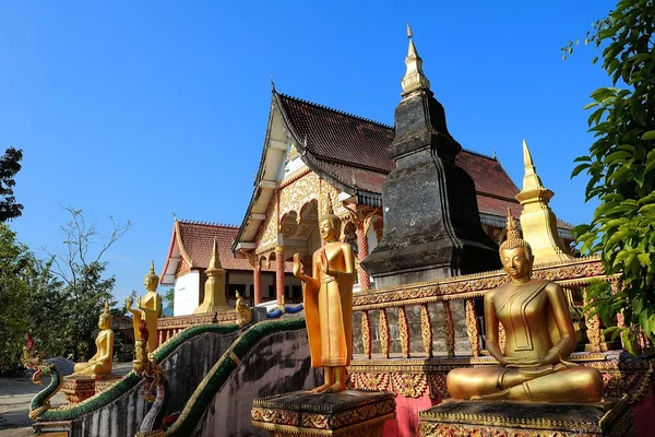 美丽的神庙在老挝万象省万荣. — 图库照片