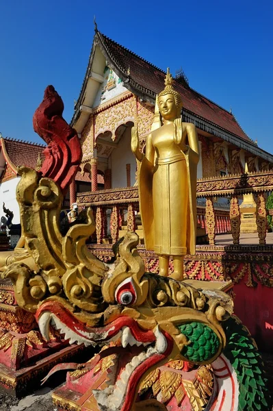 Hermoso templo en Vang Vieng, provincia de Vientiane, Laos . — Foto de Stock