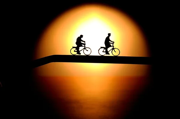 자전거타는 사람. — 스톡 사진