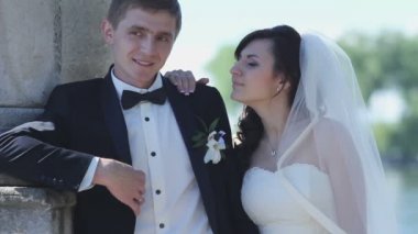 Gelin ve damat düğün gününde