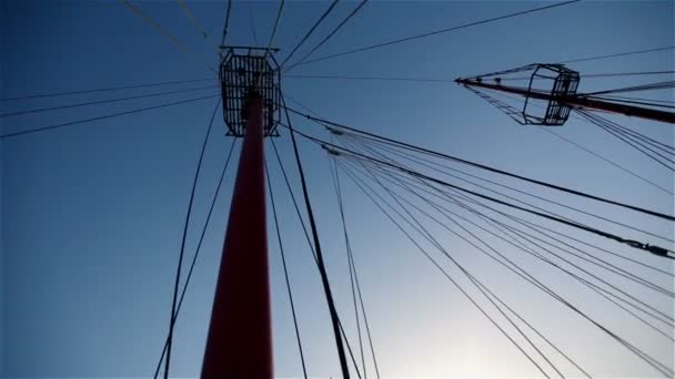 Blue Sky and Mast — Stock Video