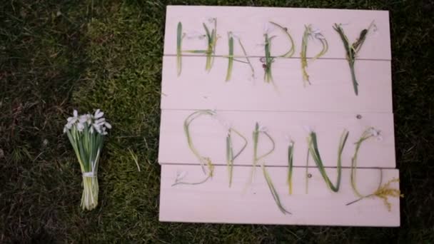 Felice decorazione di primavera — Video Stock