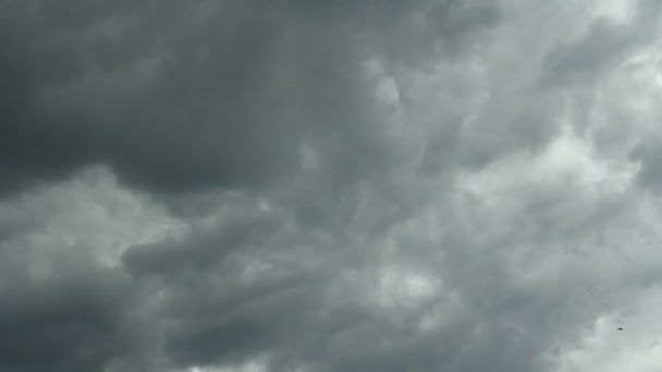 Nuages sombres sur le ciel — Video