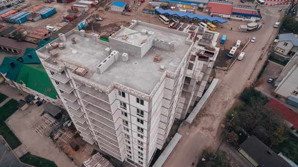 Vista Aérea Drone Microdistrito Novo Cidade — Fotografia de Stock