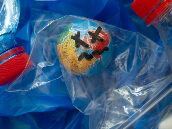 플라스틱 쓰레기 비닐봉지 — 스톡 사진