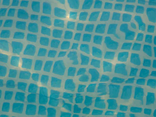 Вид Сверху Рябь Воды Бассейне Голубыми Плитками Место Текста — стоковое фото