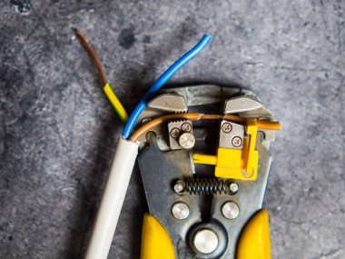 Bir elektrikçi striptizciyle elektrik kablolarını söker..