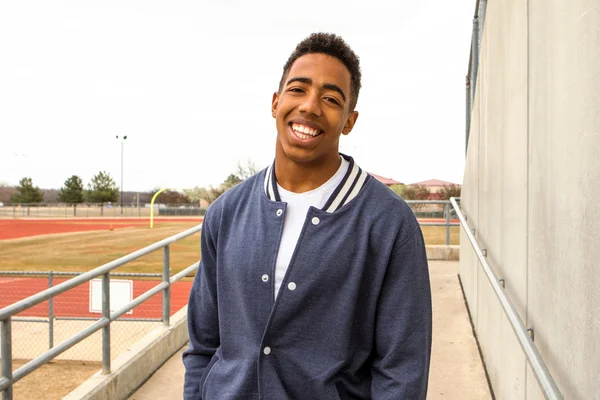 African American Teenage Student — Stockfoto