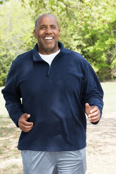 Africano Homem Americano Exercício — Fotografia de Stock