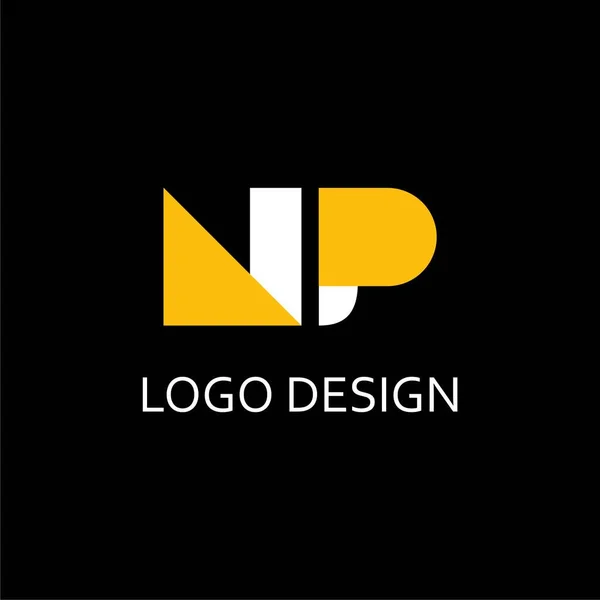 Letra Para Diseño Empresa Logo — Vector de stock