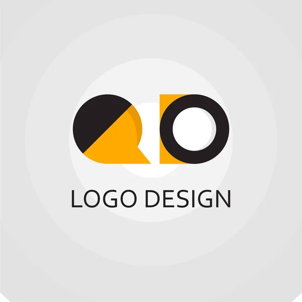 Brief Voor Logo Bedrijfsontwerp — Stockvector