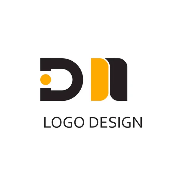 Huruf Dan Untuk Desain Logo Perusahaan - Stok Vektor