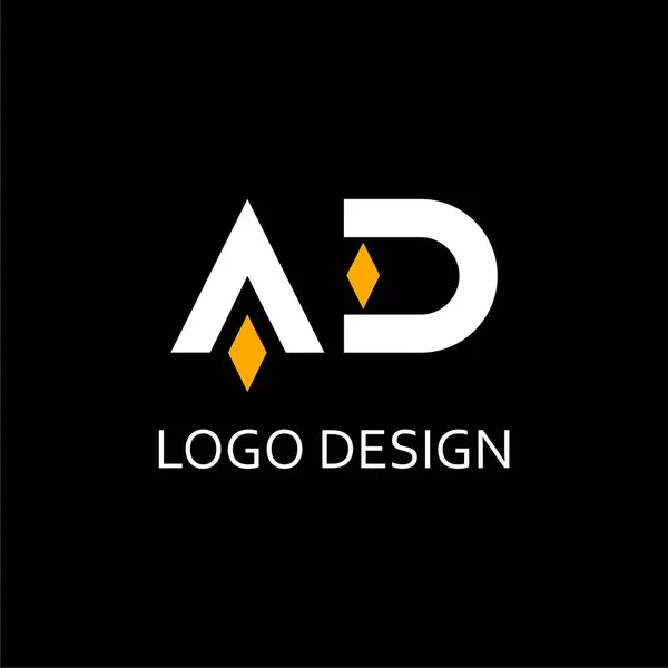 Werbebrief Für Einfaches Logo Design — Stockvektor