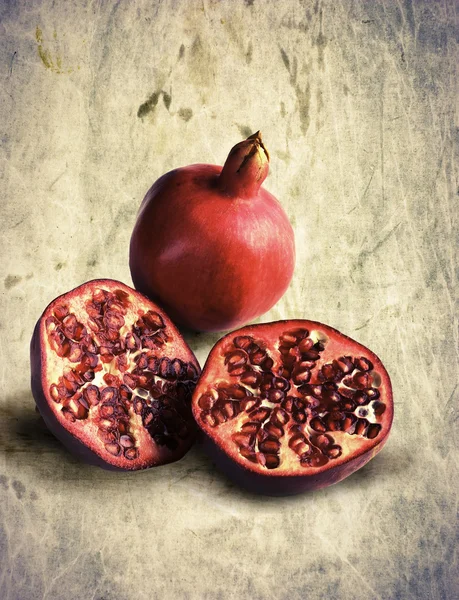 Red ripe pomegranate — Stock Photo, Image