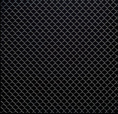 Tel kafes doku siyah arka plan üzerine